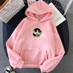 Loose Korean Style  PowerPuff Girls Oversized Winter Sweatshirt