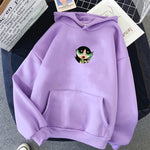 Loose Korean Style  PowerPuff Girls Oversized Winter Sweatshirt