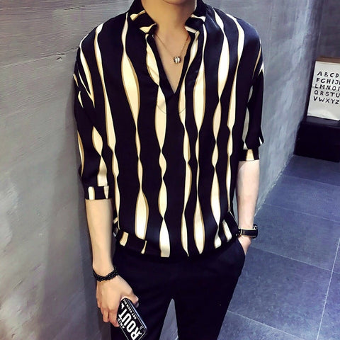 Stripe pullover Shirt